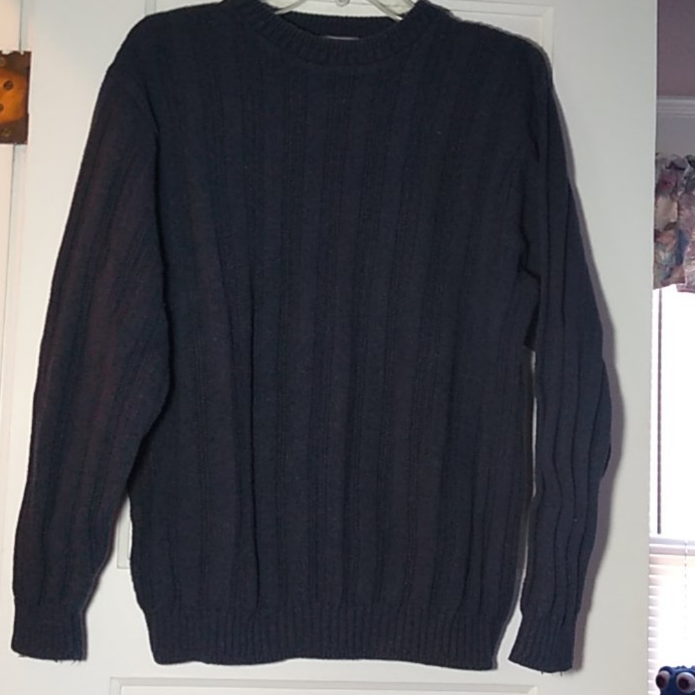 Handsome navy sweater